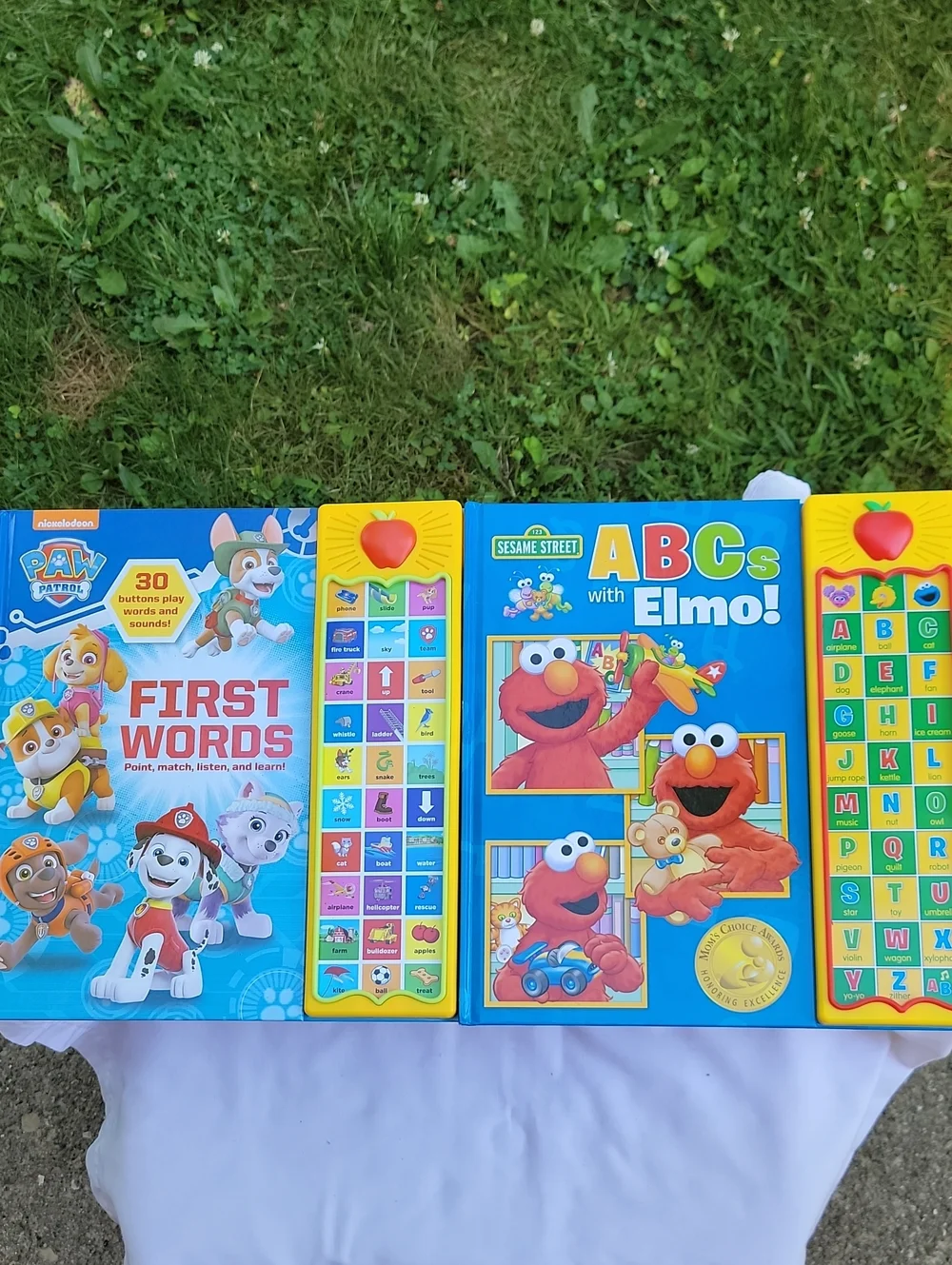 Sesame Street ABCs with Elmo! and Paw Patrol First Words Sound Books - Blue